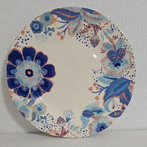 Anthropologie Floral Ceramic Plate